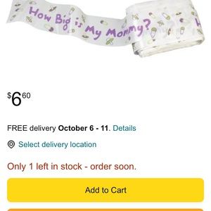 Tummy belt game for a baby shower